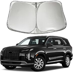Car Windshield Sun Shade Sunshade Compatible with Hyundai Palisade 2025 2024 2023-2020 Hybrid N Line GT SEL Sport Limited Accessories, Car Front Window Sun Shield