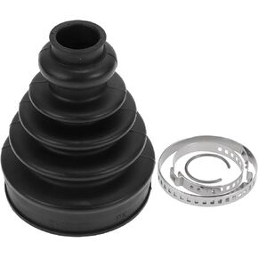 Inner CV Joint Boot Kit for Volvo C70 1999-2004 for Volvo S40 2000-2004 Strong Durable Constant Velocity Joint Boot No.31256221 W/Clamps Rubber 1 Set