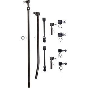 SCITOO 10pcs 4WD Front Suspension Kit Inner Outer Tie Rod End Center Link Sway Bar Link Lower Upper Ball Joints Fit 1992-1997 For Ford For F-350
