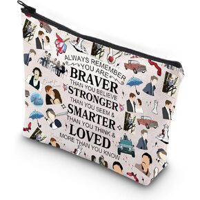 WSNANG Vampire Movie Inspired Gift Edward Bella Makeup Bag Vampire Lover Zipper Bag Edward Cullen Gift