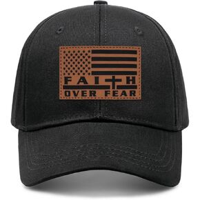 Jesus Hat Christian Gifts for Men American Flag Hat Faith Over Fear Hat Fathers Day Christmas Birthday Gifts for Friend