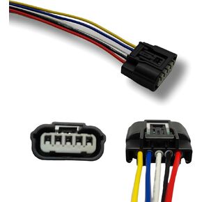 Automotive Alternators Plug Connector Pigtail 5 PIN 7.5 in / 19CM Compatible with Honda Civic 1.5L Turbo Charger Wastegate Actuator Connector Plug
