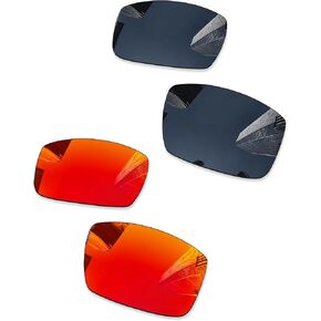 Ploarized Replacement Lenses for Oakley Gascan OO9014 Sunglasses - Fire Red