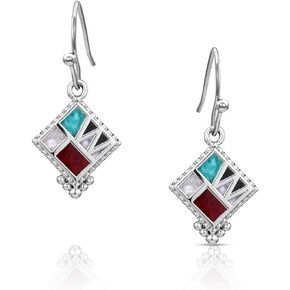 Montana Silversmiths Four Corner Mosaic Earrings