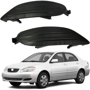 زوج جديد من أغطية ممتص الصدمات لمصباح الضباب من BestParts RH LH متوافق مع Toyota Camry 2002-2004 لـ Corolla 2005-2008 لـ Solara 2002-2003 يستبدل 5212702170 5212802200 TO1039107 TO1038107
