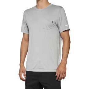 100% Unisex Adult 100 Percent - Mission Ath Tee Hthr Gry Md (20014-00006) Parts, Black/White, Medium US