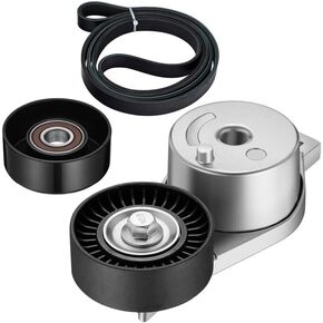 BDFHYK Belt Tensioner Assembly with Pulley Compatible with Chrysler Town & Country Voyager & Dodge Caravan Grand Caravan 3.3L 3.8L 2001-2007, Drive Belt Tensioner Replaces 90K-38185