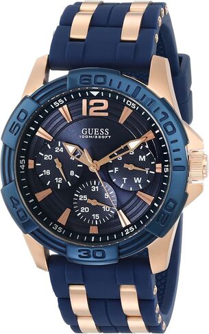 GUESS Iconic Blue Stainless Steel Stain Resistant Silicone Watch in Saudi Arabia