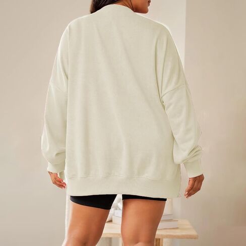 Argeousgor Women Christmas Sweatshirt Sequin Santa Claus Oversized Long Sleeve Sweater Christmas Pullover Tops Shirt in Saudi Arabia