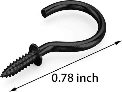 Axe Sickle Silver 100Pcs 1/2 Metal Cup Hook Mini Screw Hook Screw-in Ceiling Screw Hook for Hanging in Saudi Arabia