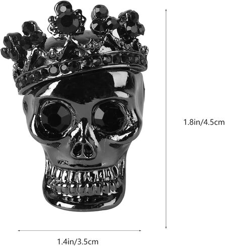 VICASKY مشابك تهوية رأس جمجمة، 3 قطع موزع معطر هواء للسيارة، مشبك تهوية سحري لتزيين السيارات الداخلية، موزع روائح السيارة اللامعة in Kuwait