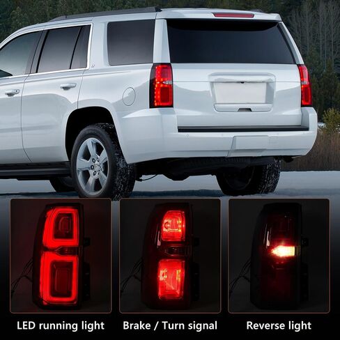 Huray Left Tail Light Fit for Chevy Tahoe/Suburban 3500 HD 2015-2020, Red Taillight OE Style Tail lamp Rear Brake Lamp Replacement for GM2800264 84467058 Driver Side in Saudi Arabia
