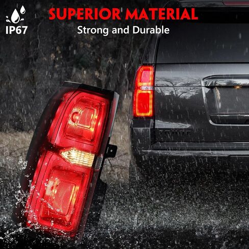Huray Left Tail Light Fit for Chevy Tahoe/Suburban 3500 HD 2015-2020, Red Taillight OE Style Tail lamp Rear Brake Lamp Replacement for GM2800264 84467058 Driver Side in Saudi Arabia