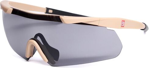 نظارات السلامة - نظارات الرماية (ANSI Z87.1+ ومعتمدة من CE)، تصنيف UV400، إطار TR90، عدسات قابلة للتبديل، خفيفة الوزن، حماية للعين مقاومة للكسر (أسود) in Saudi Arabia