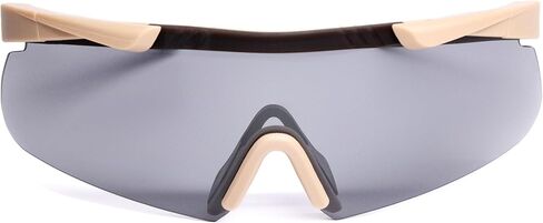 نظارات السلامة - نظارات الرماية (ANSI Z87.1+ ومعتمدة من CE)، تصنيف UV400، إطار TR90، عدسات قابلة للتبديل، خفيفة الوزن، حماية للعين مقاومة للكسر (أسود) in Saudi Arabia