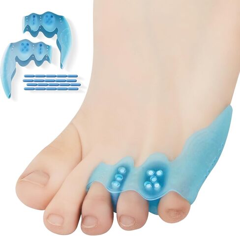 Tailor's Bunion Corrector and Pinky Toe Spacers Kit for Curled Toes and Pain Relief - Tailor Toe Separators, Pinky Toe Protectors, and Morton's Neuroma Relief (1 Pair) in Saudi Arabia