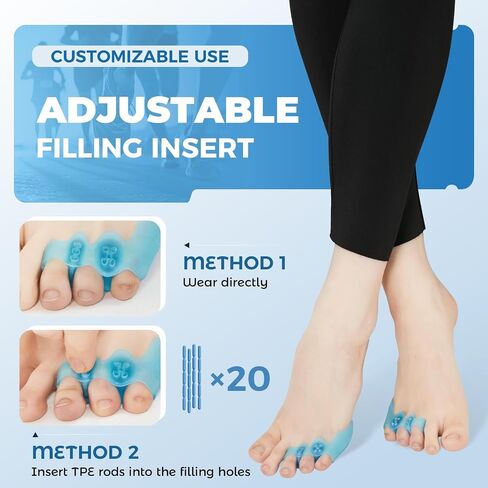 Tailor's Bunion Corrector and Pinky Toe Spacers Kit for Curled Toes and Pain Relief - Tailor Toe Separators, Pinky Toe Protectors, and Morton's Neuroma Relief (1 Pair) in Saudi Arabia