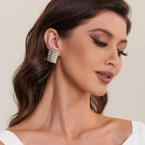 14K Gold Plated Chunky Gold Hoop Earrings, Lightweight Hollow Open Teardrop Earring Trendy Jewelry Gifts for Women, Hypoallergenic in Saudi Arabia