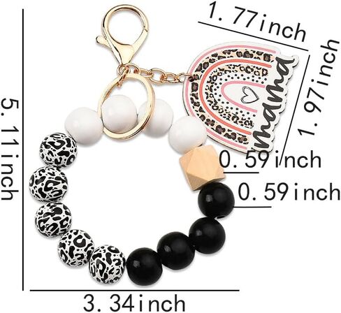 هدايا عيد الأم من سيسادودو للأم، سلاسل مفاتيح مطرزة، أساور للنساء، هدايا عيد الميلاد للأم والأم من ابنة الابن in Kuwait