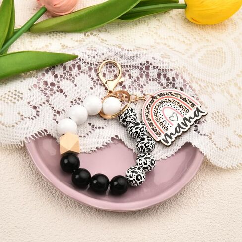 هدايا عيد الأم من سيسادودو للأم، سلاسل مفاتيح مطرزة، أساور للنساء، هدايا عيد الميلاد للأم والأم من ابنة الابن in Kuwait