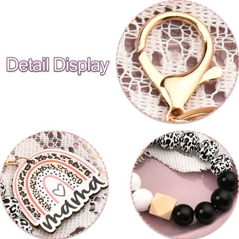 هدايا عيد الأم من سيسادودو للأم، سلاسل مفاتيح مطرزة، أساور للنساء، هدايا عيد الميلاد للأم والأم من ابنة الابن in Kuwait