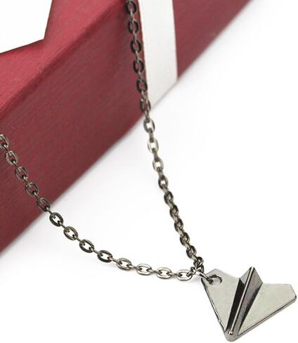 AOCHEE Delicate Tiny Airplane Paper Plane Necklace Chase Dream Juvenile One Direction Simple Aircraft Jewelry in Saudi Arabia