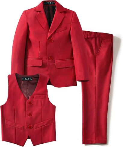 YuanLu Suits for Boys Ring Bearer Outfit Formal Vest and Pants Suit for Boy Wedding Suits Set in Kuwait