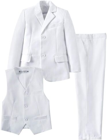 YuanLu Suits for Boys Ring Bearer Outfit Formal Vest and Pants Suit for Boy Wedding Suits Set in Kuwait