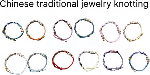 Handcrafted Braided Peach Blossom Knot Charm Bracelet - Elegant Chinese-Design, Red Rope Accent, Perfect for girl gift,granddaughter bracelets for women,jewelry for granddaughter in Saudi Arabia