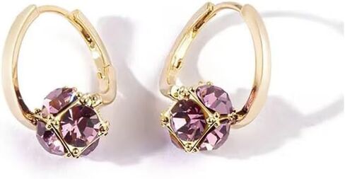 Lymphvity Earrings for Women Lymphatic Germanium Earrings Lymphatic Drainage Earrings Histone Lymphvity Acupuncture Therapy Earrings Lymph Cubic Zirconia Hoop Earrings Jewelry for Women in Saudi Arabia
