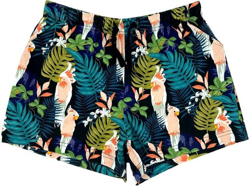 ROCK ATOLL Womens Cute Cotton Knit Pull-On Animal Print Drawstring PJ Sleep Shorts with Pockets in Saudi Arabia