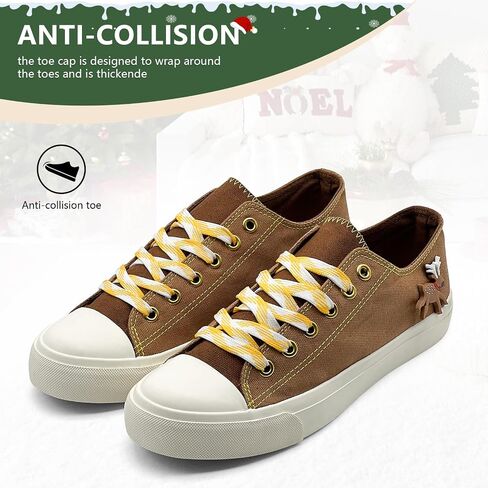 Canvas Shoes for Women Men Sneakers Fashion High Low Tops Christmas Shoes Classic Casual Tennis Running Walking Santa Shoes Unisex in Kuwait