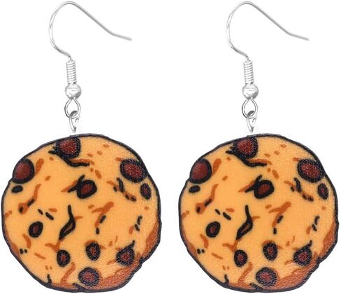 Funny Acrylic Food Dangle Earrings Hamburger Sandwich Ketchup Birthday Cake Earrings Birthday Celebration Earrings Exaggerated Statement Jewelry For Women Men in Kuwait