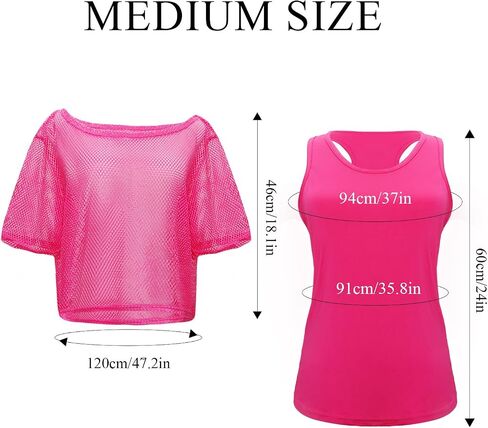 80s Outfit Women Costume Accessories Set Fishnet Top Neon Off Shoulder T-Shirt 80 Fancy Party Lace Headband Leg Warmer in Saudi Arabia