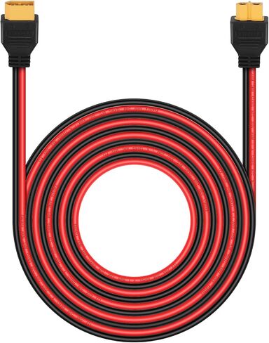 كابل تمديد XT60 لبطارية السيارة الشمسية RV وبطارية RC ومحطة الطاقة المحمولة مولد الطاقة الشمسية 12AWG 15Ft 4.5M in Kuwait