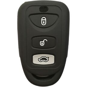 Coolbestda Silicone 3 Buttons Smart Key Fob Remote Cover Case Keyless Jacket Protector Holder for Hyundai Elantra Genesis Sonata Kia Sorento Forte Optima Rondo Spectra
