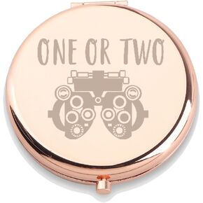 WUSUANED Funny Eye Doctor Makeup Mirror One Or Two Mirror Optometry Gifts Optician Gift Eye Doctor Vision Gift (One Or Two Mirror)