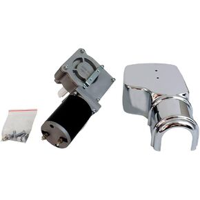 Mytee Products 900W 90:1 Tarp Motor for Dump Truck Tarp Systems with Chrome Cover 12VDC / 43 AMPS / 50 RPM (1 Year Warranty)