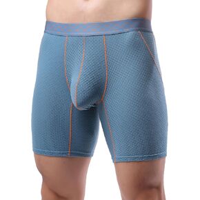 Murimia Mens Underwear Boxer Briefs Soft Comfortable Long Leg Underwear for Men