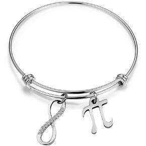 Greece Letter Pi Sign Charm Bracelet Back to School Gift (bracelet s)