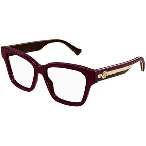 Gucci GG 1302O 005 Burgundy Cat Eye Women's Eyeglasses