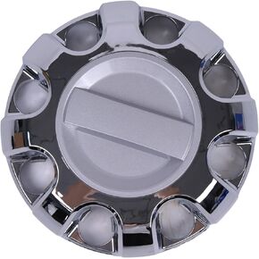 HOLDWELL Front & Rear Chrome Wheel Center Hub Cap HC3Z-1130-E HC3Z1130E Compatible with Ford F-250 F-350 Super Duty 2017-2024 with 18" and 20" Aluminum Wheel