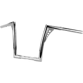 12" Rise Ape Hanger Handlebar 1.25" Fat 1" Clamp Motorcycle Meathook Handle Bar Replacement for Harley Dyna Softail Touring Sportster XL 883 1200 Road Glide Road King