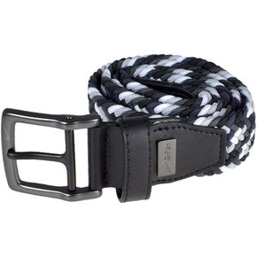 Nike Golf Multi-Weave Stretch Woven Belt Black/White/Gray Size 32