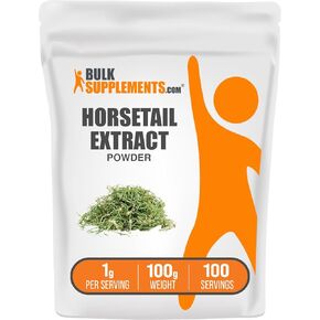 BulkSupplements.com Horsetail Extract Powder - Horsetail Supplement, from Horsetail Herb - Silica Supplements, Gluten Free, 1g per Serving, 500g (1.1 lbs) (Pack of 1)