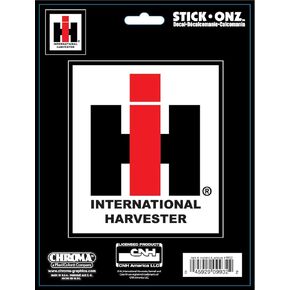 Chroma 009932 International Harvester Farmall Logo Stick Onz Decal, White