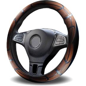 Steering Wheel Covers Basketball Court,Elastic Sponge Skidproof Steering Wheel Protective Cover,Car Accessories for Vehicles,Sedans,SUVs,Vans,Trucks
