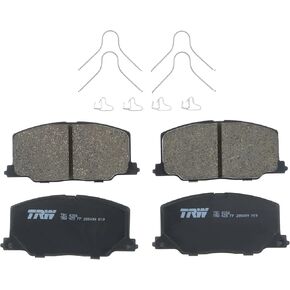 TRW Pro TRC0356 Disc Brake Pad Set For Toyota Camry 1987-1990, Front, And Other Applications