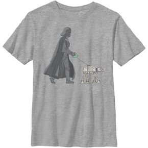 STAR WARS Vader Walker Boys Husky Short Sleeve Tee Shirt