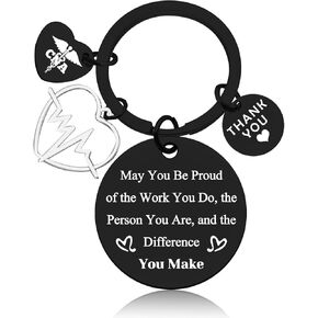 CNA Gift Certified Nursing Assistant Gift Keychain CNA Graduation Gift Nursing School Medical Student Gift Nursing Gift Thank You Gift for Nurse Retirement Gift for CNA Nurse Christmas Birthday Gift